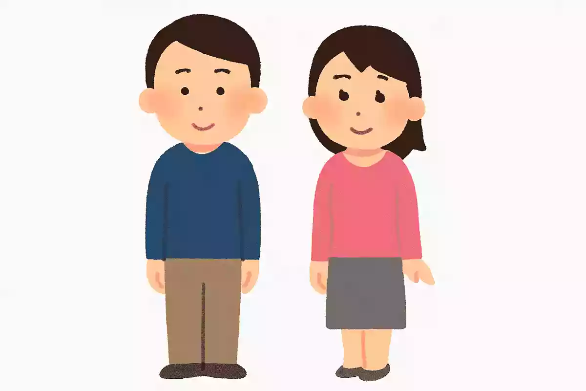 右に人が立つと女性になり、1人でいると男性になるのは誰でしょう?