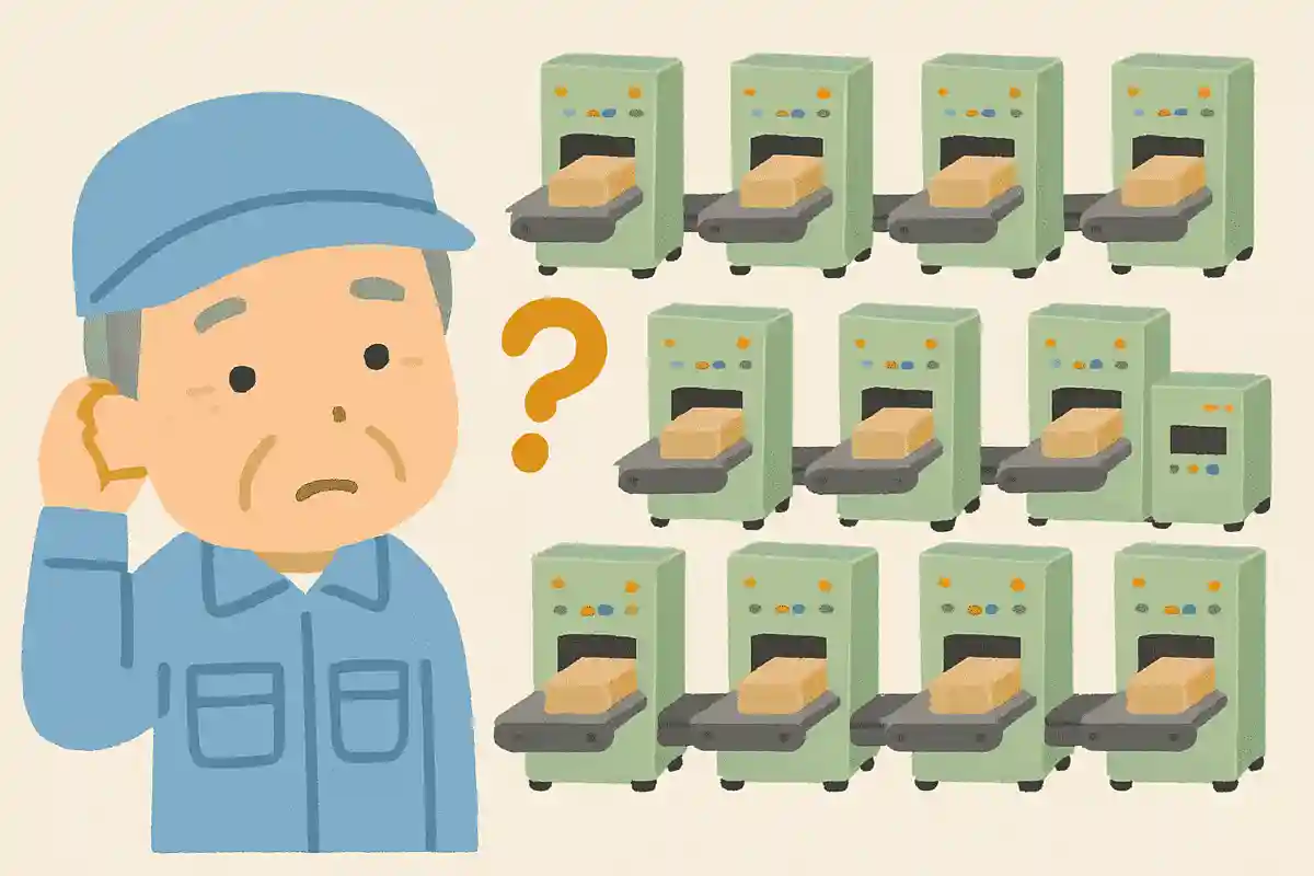 次郎さんが働く工場では、10台の機械で製品を10個作るのに10分かかります。機械が50台の場合、製品を50個作るのに何分かかるでしょうか？