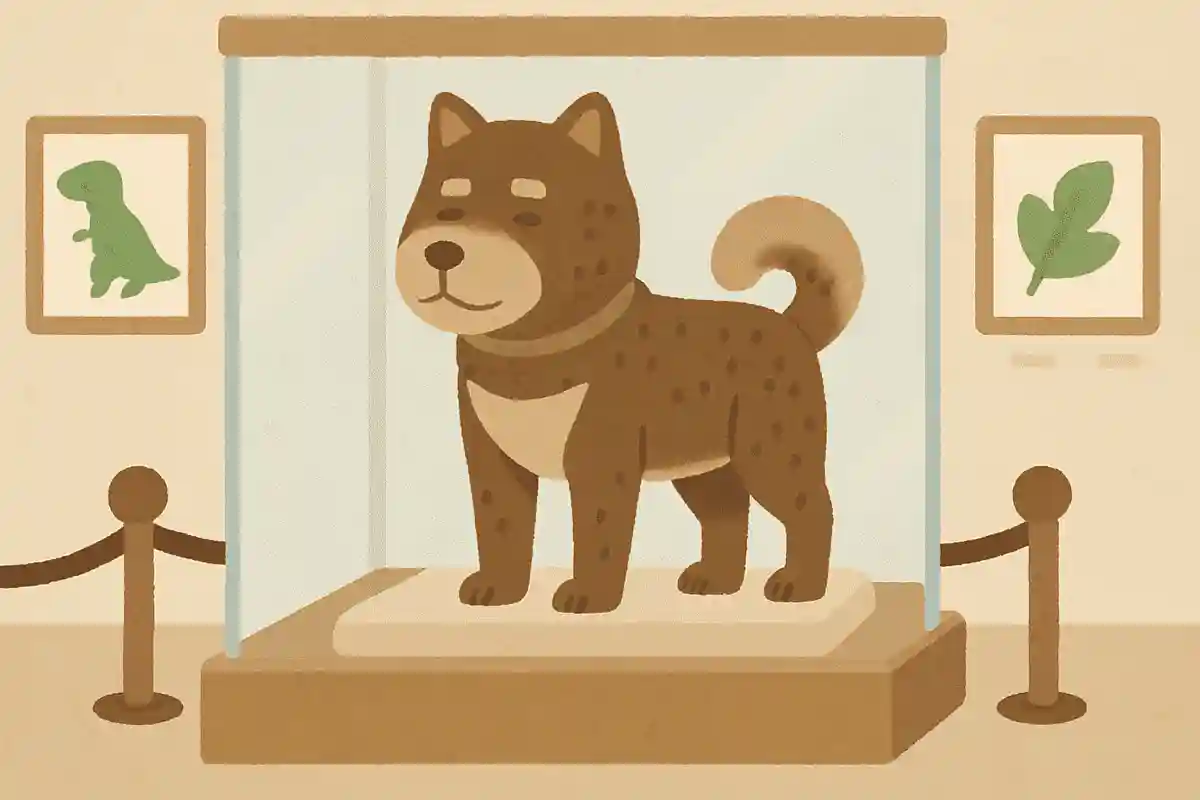 上野の国立科学博物館では、忠犬ハチ公の剥製が展示されている