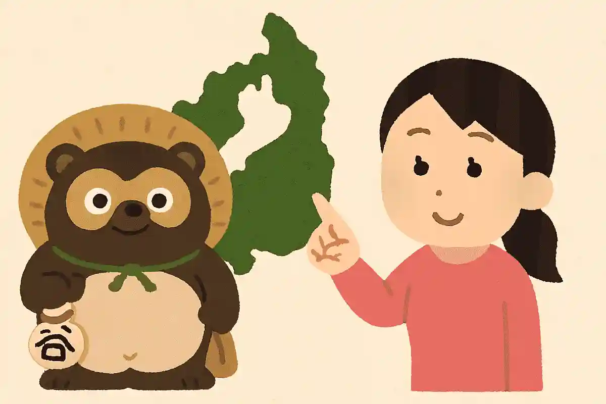 たぬきの置物や信楽焼で有名な都道府県はどこでしょうか？