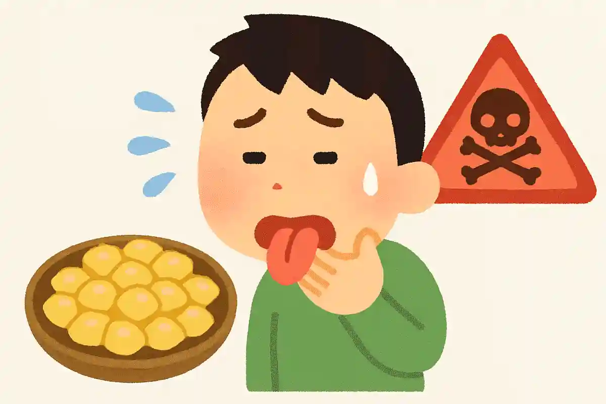 銀杏を食べ過ぎると中毒症状を起こす危険性がある