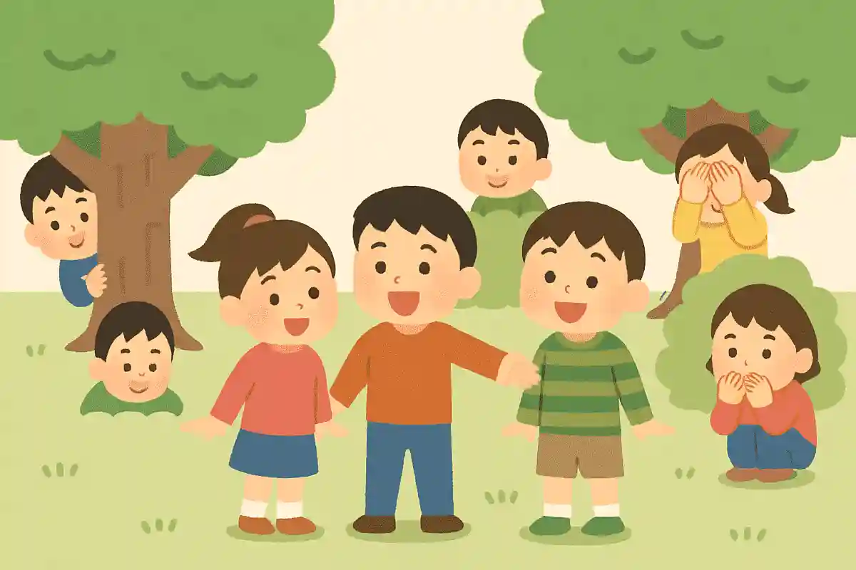 7人でかくれんぼをしていて、3人が見つかりました。あと何人隠れている?