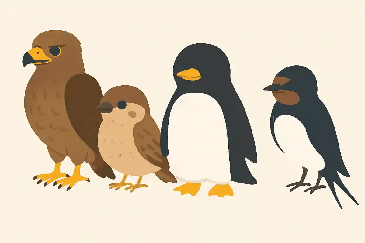 タカ、スズメ、ペンギン、ツバメの中で仲間はずれはどれ?