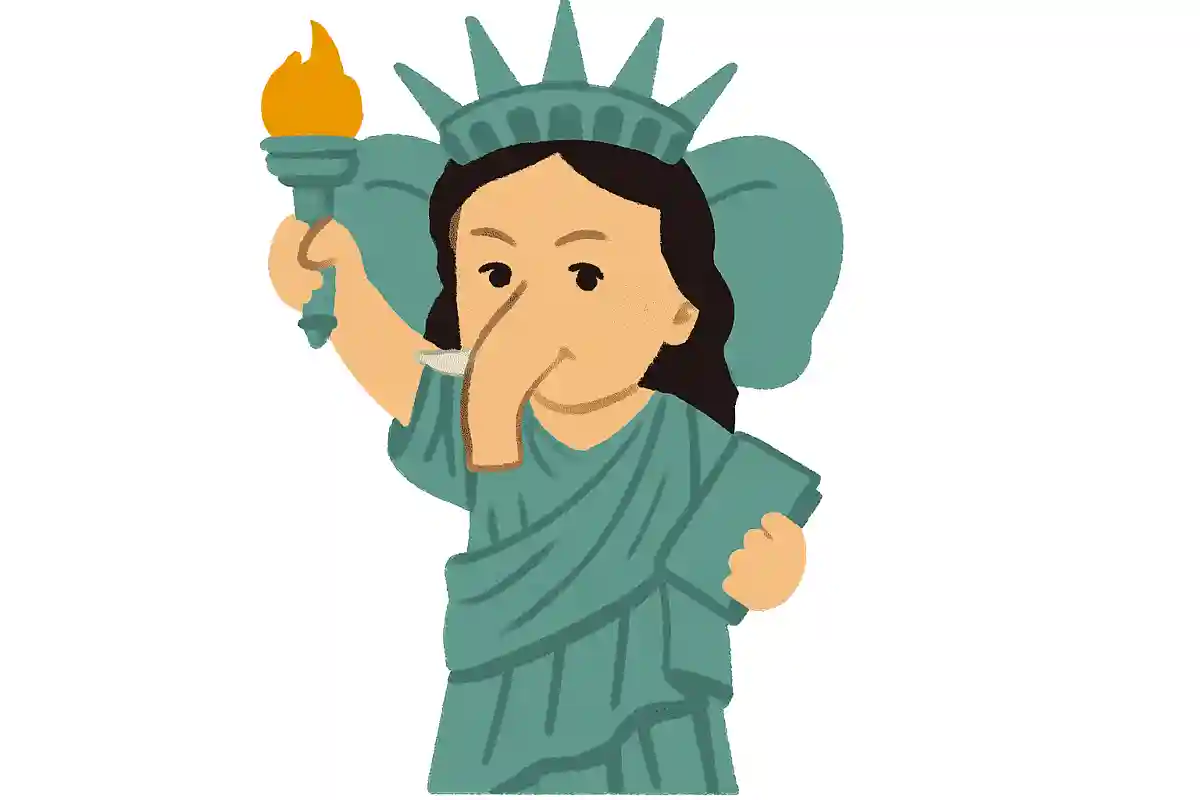 像の顔のモデルは絵画の民衆を導く自由の女神である