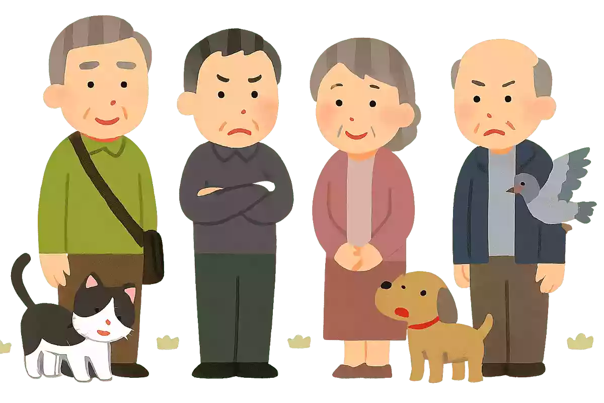 ナカムラさんとウエノさんとサナエさんとナイトウさんの4人の内、動物に嫌われてしまう人は誰でしょうか？