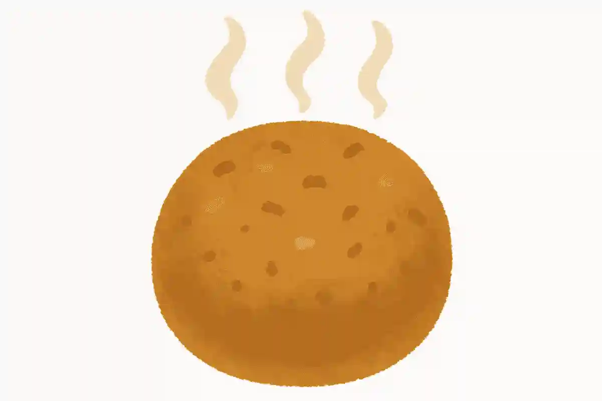 アツアツの丸い食べ物です