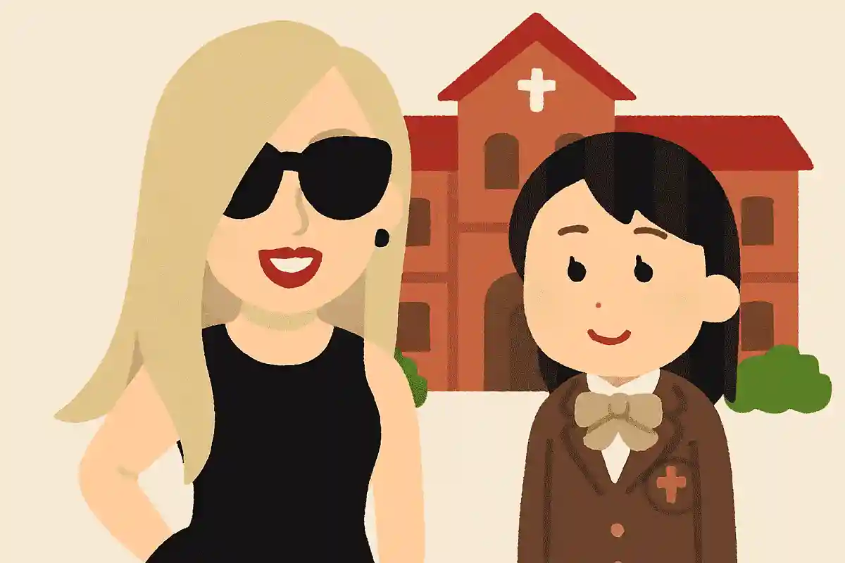 ガガさんの出身校である名門お嬢様学校「セイクリッド・ハート・スクール」でガガさんと同級生だった有名人は誰？