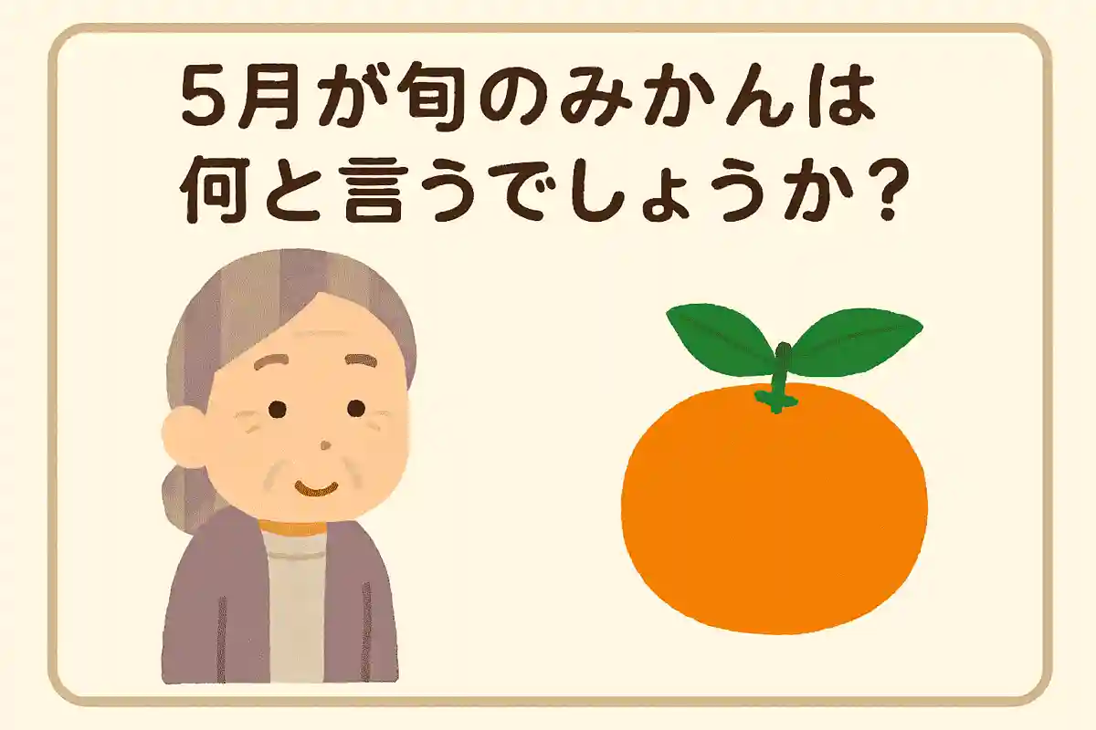 5月が旬のみかんは何と言うでしょうか?
