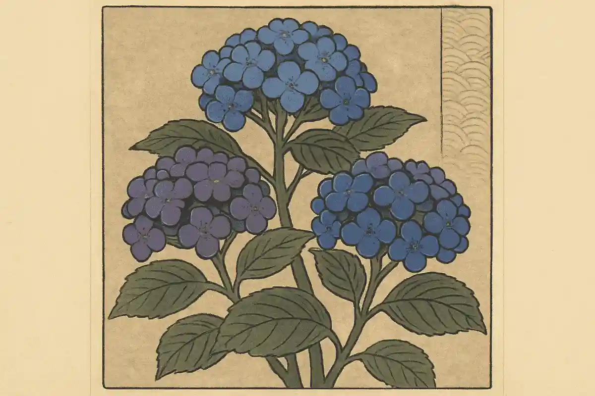 紫陽花が描かれた浮世絵は次のうちどれでしょうか。