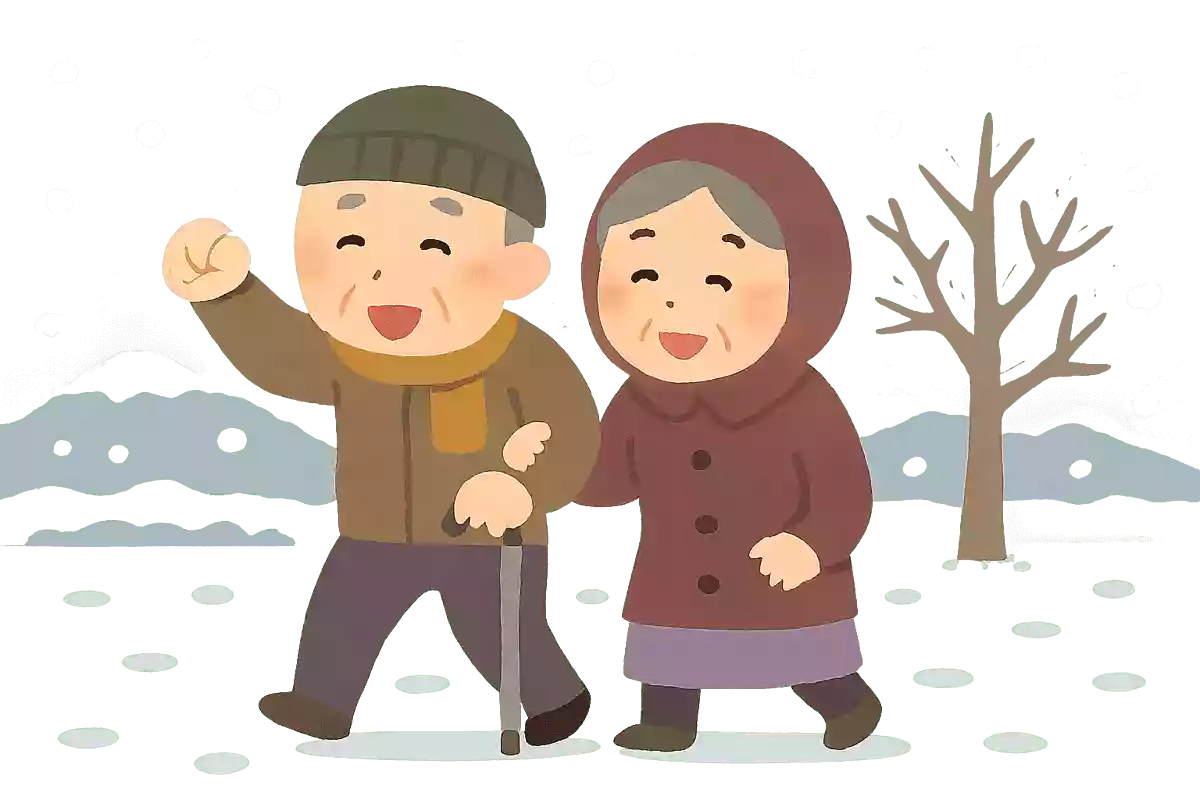 いざ行かん 雪見にころぶ 所まで