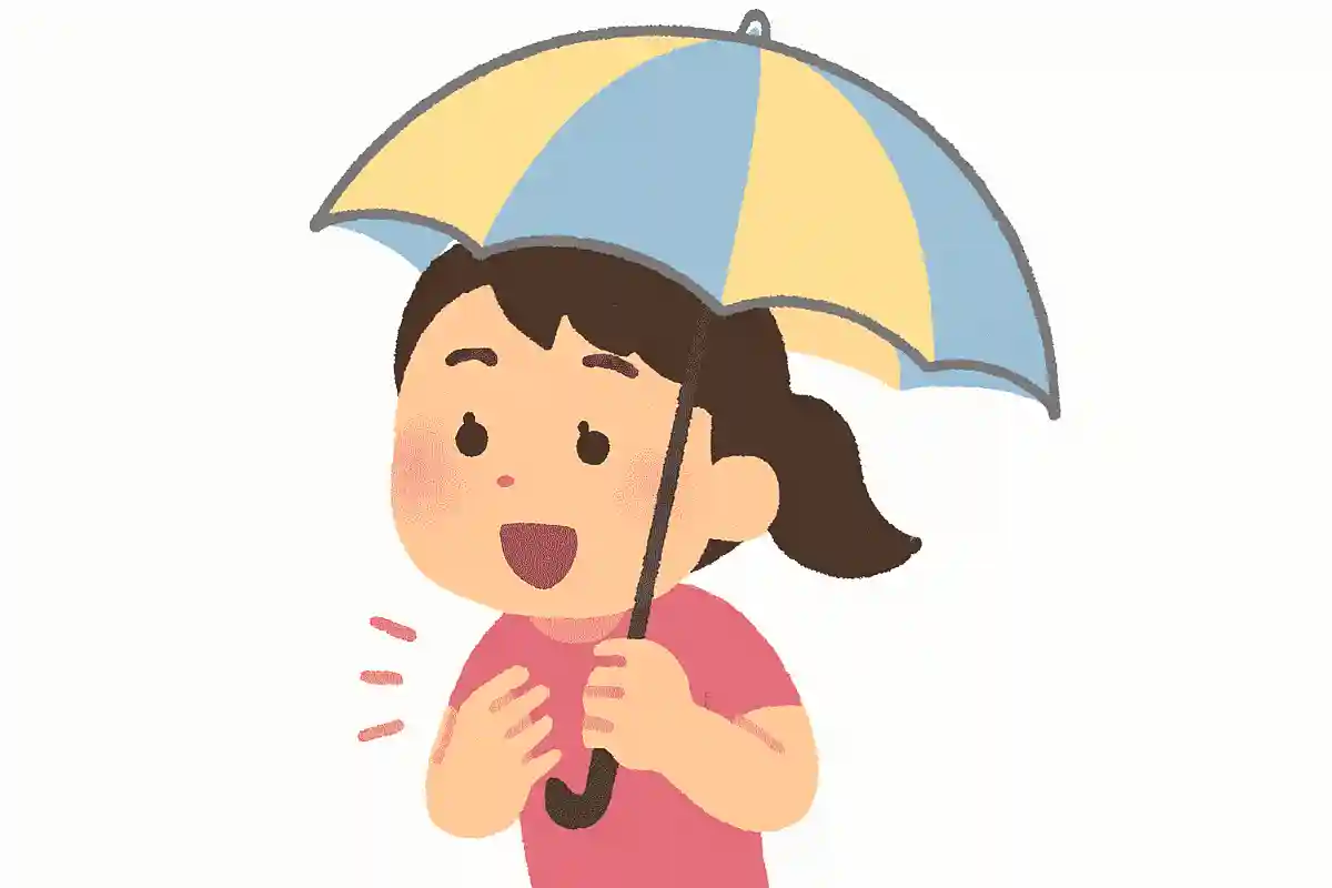 雨傘・日傘を持っている人