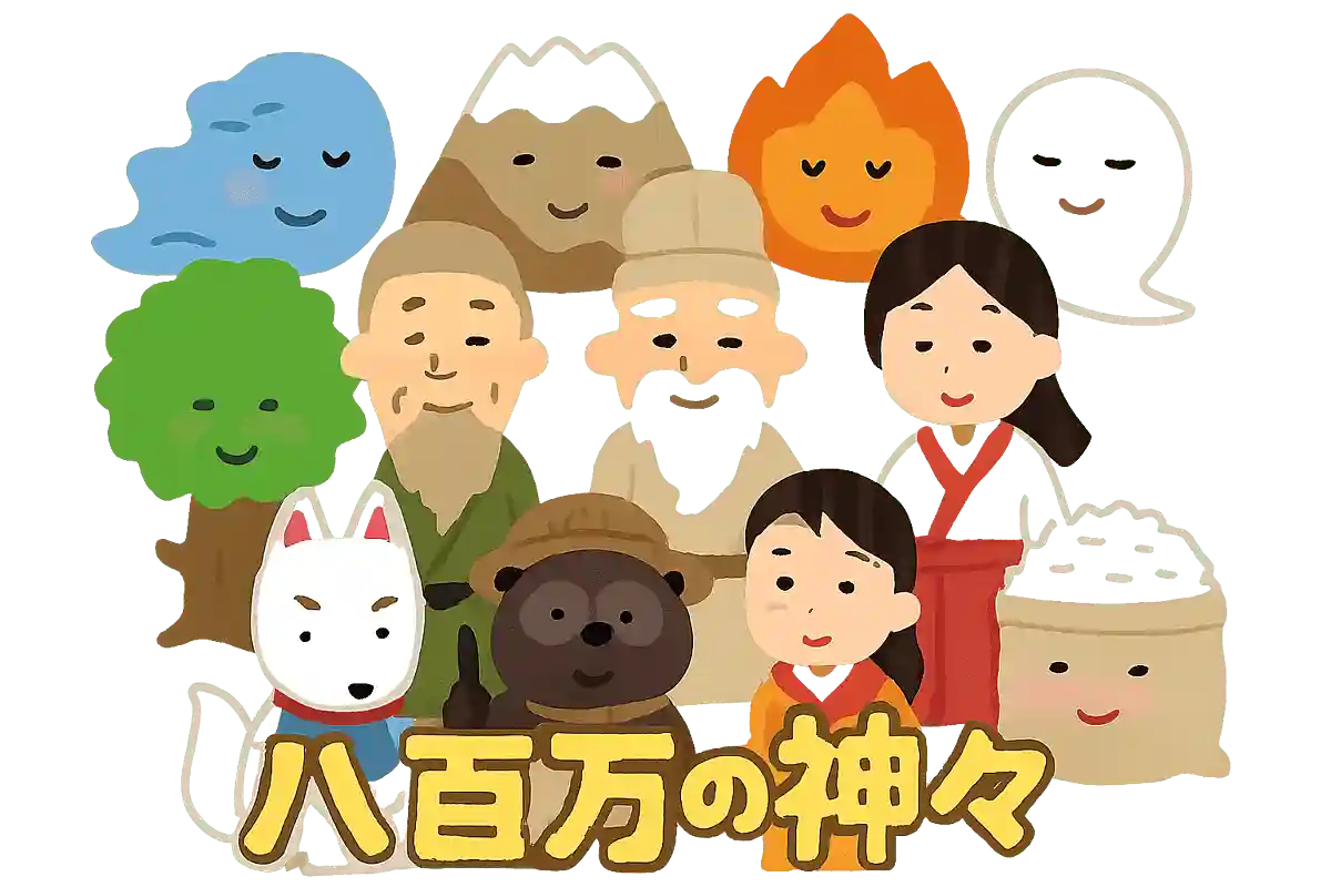 物語の中で語られることが多い八百万の神々、「八百万」の読み方は？