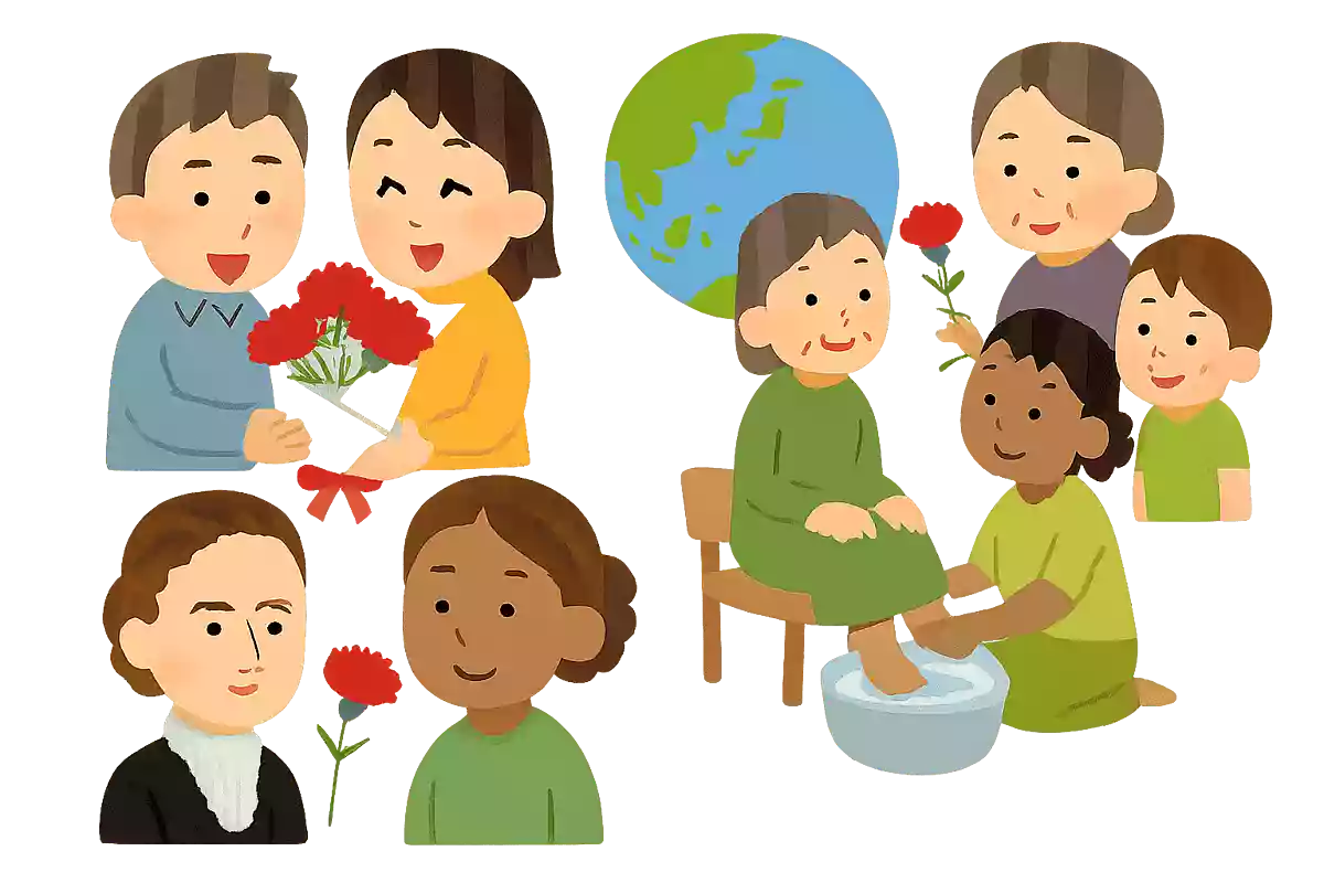 5月の第二日曜日が一般的だが、そうでない国もある