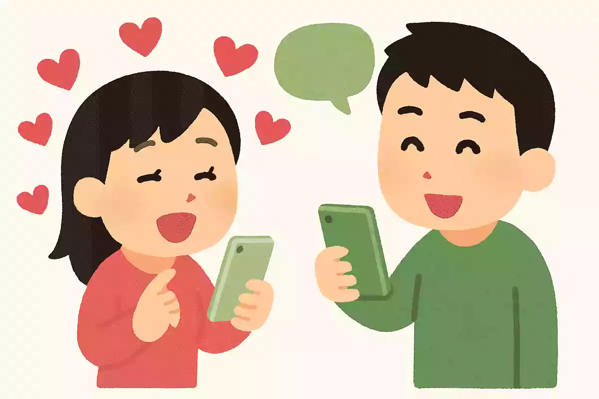 恋人にLINEしてどれだけ好きかを熱弁する