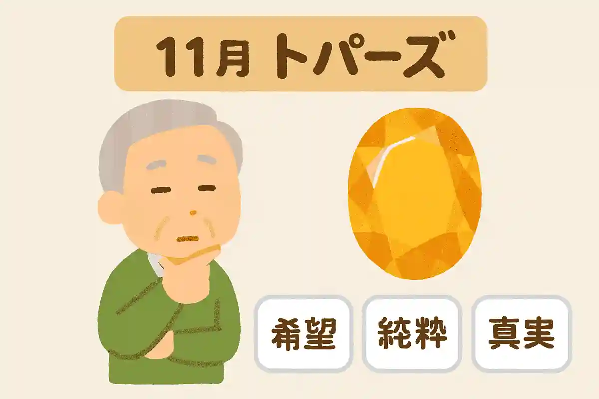 11月の誕生石である「トパーズ」の石言葉の一つは次のうちどれでしょうか?