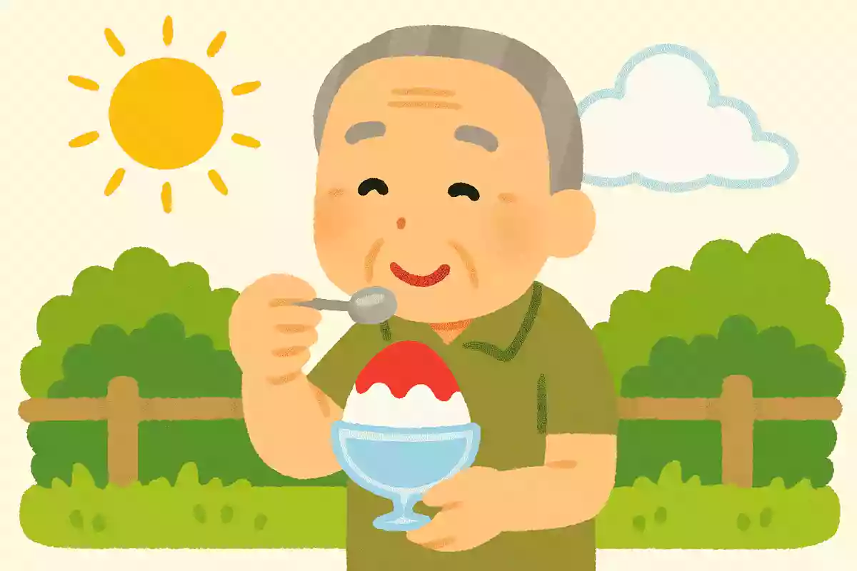 六月の 氷菓一盞の 別れかな