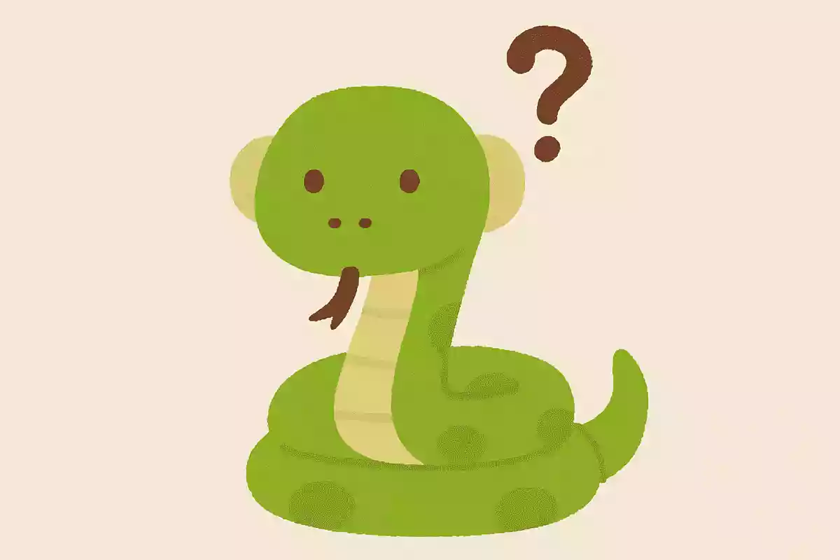 「目」、「鼻」、「口」、「耳」、この中でヘビが持たないのはどれでしょう?