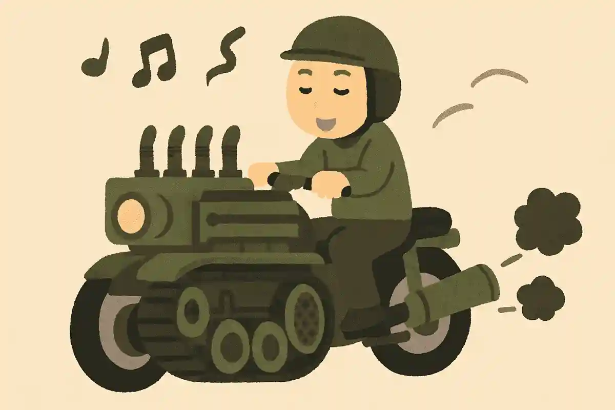戦車のエンジンを搭載したバイクが凄すぎるwww