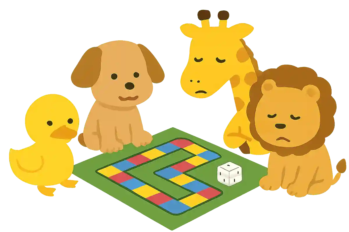 アヒルやイヌが勝って、キリンやライオンんが負けてしまうゲームはどんなゲームでしょう？