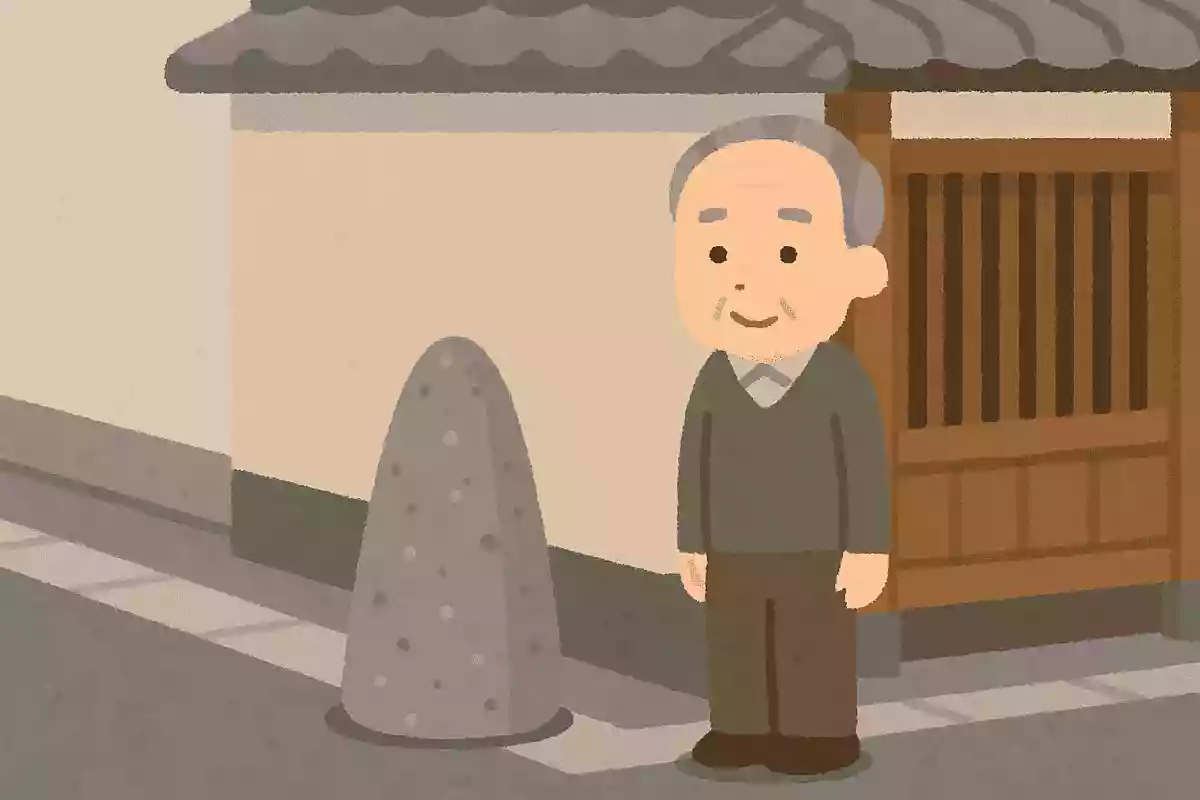 京都の敷地の角や端に置かれている車避けのための石を何と呼ぶでしょうか。
