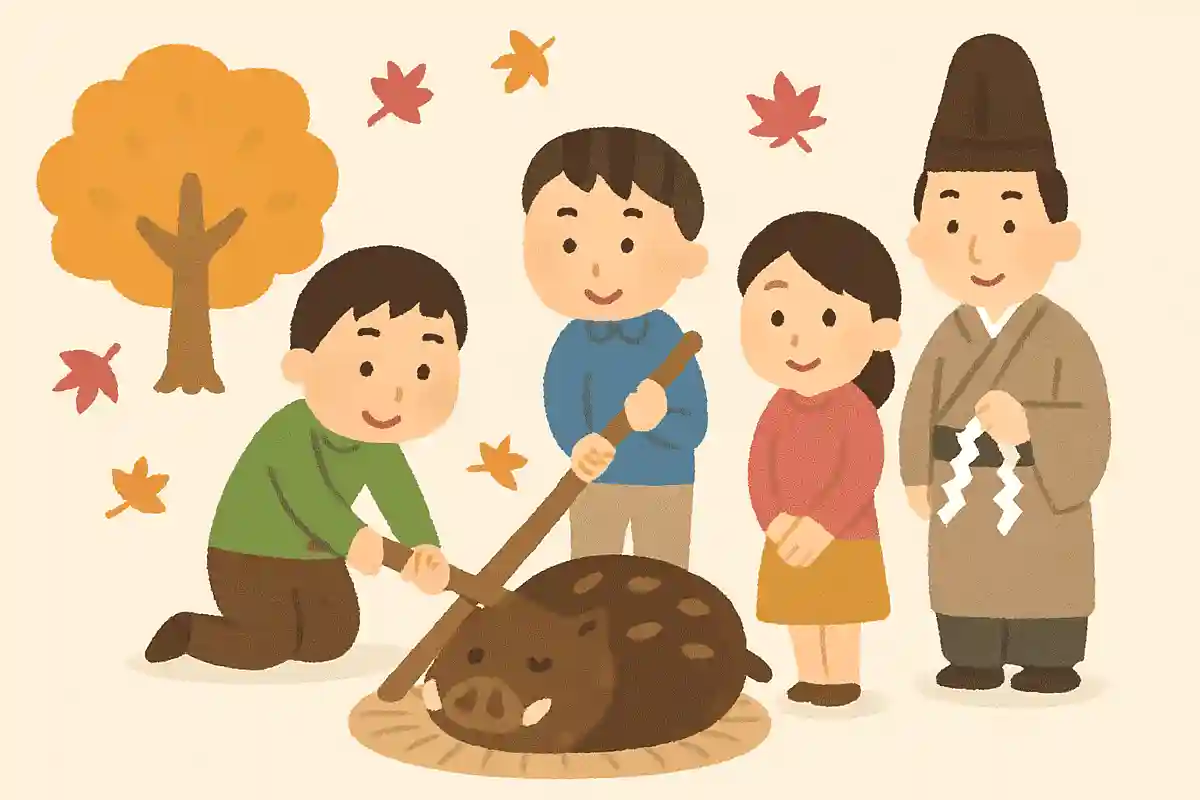 西日本には亥の子の日におこなう「亥子祭」という行事がある