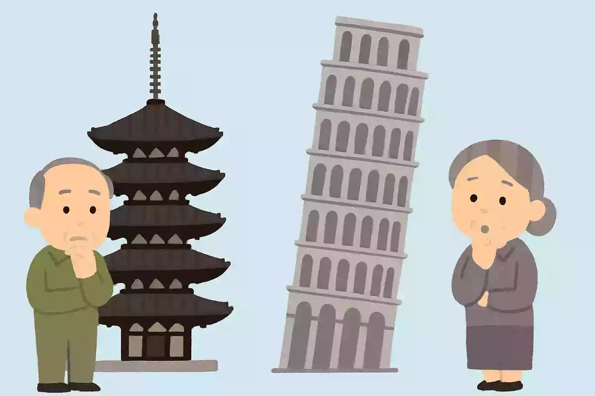奈良の五重塔とイタリアのピサの斜塔ならどちらが大きいでしょうか?