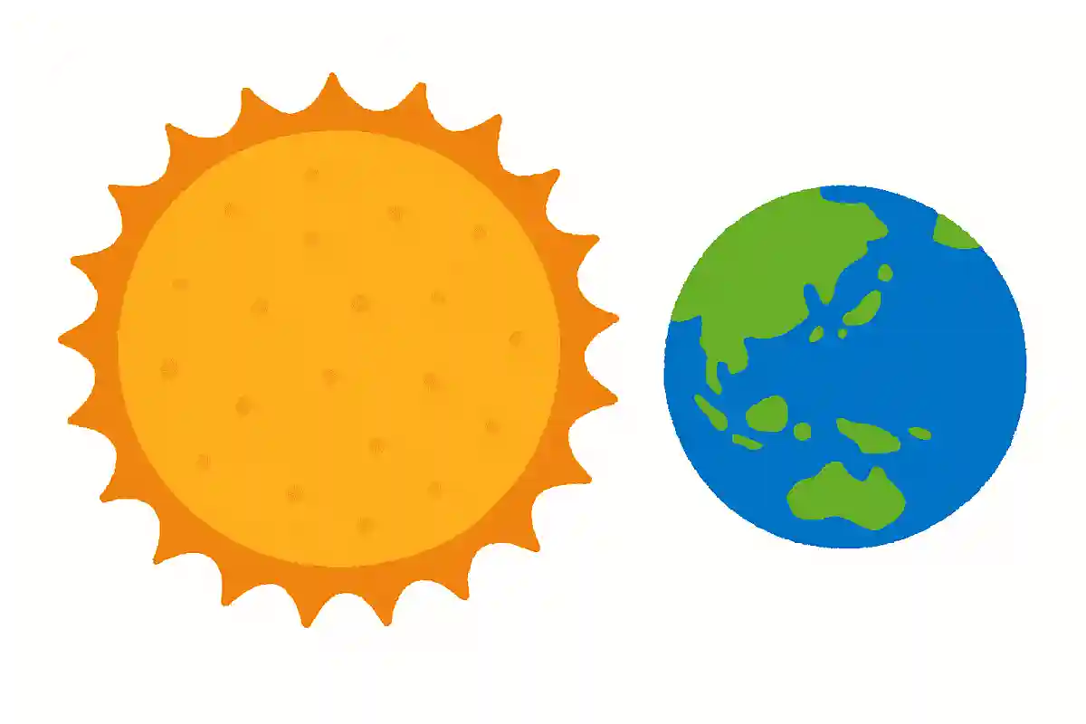 太陽は地球の約何倍の大きさでしょうか？