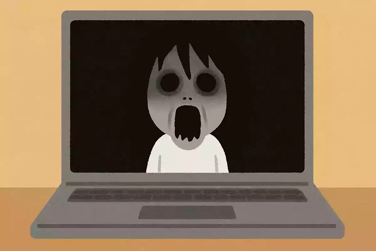 PCの待受画面を恐怖画像に