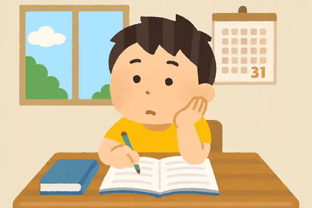 夏休み ボーとしてたら もう終わり