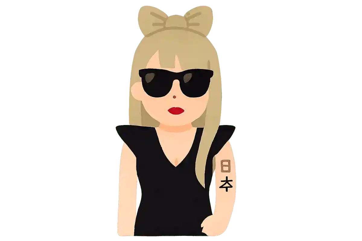 大の親日家としても知られるガガ様。日本にちなんだタトゥーも入れているのですが、その文言は次のうちどれ？