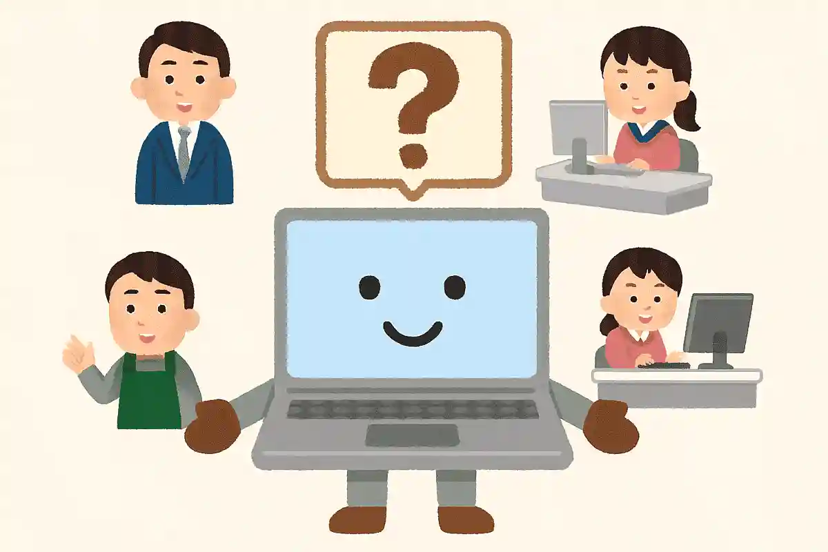 私は仕事や学校などのさまざまな場所で活躍しています