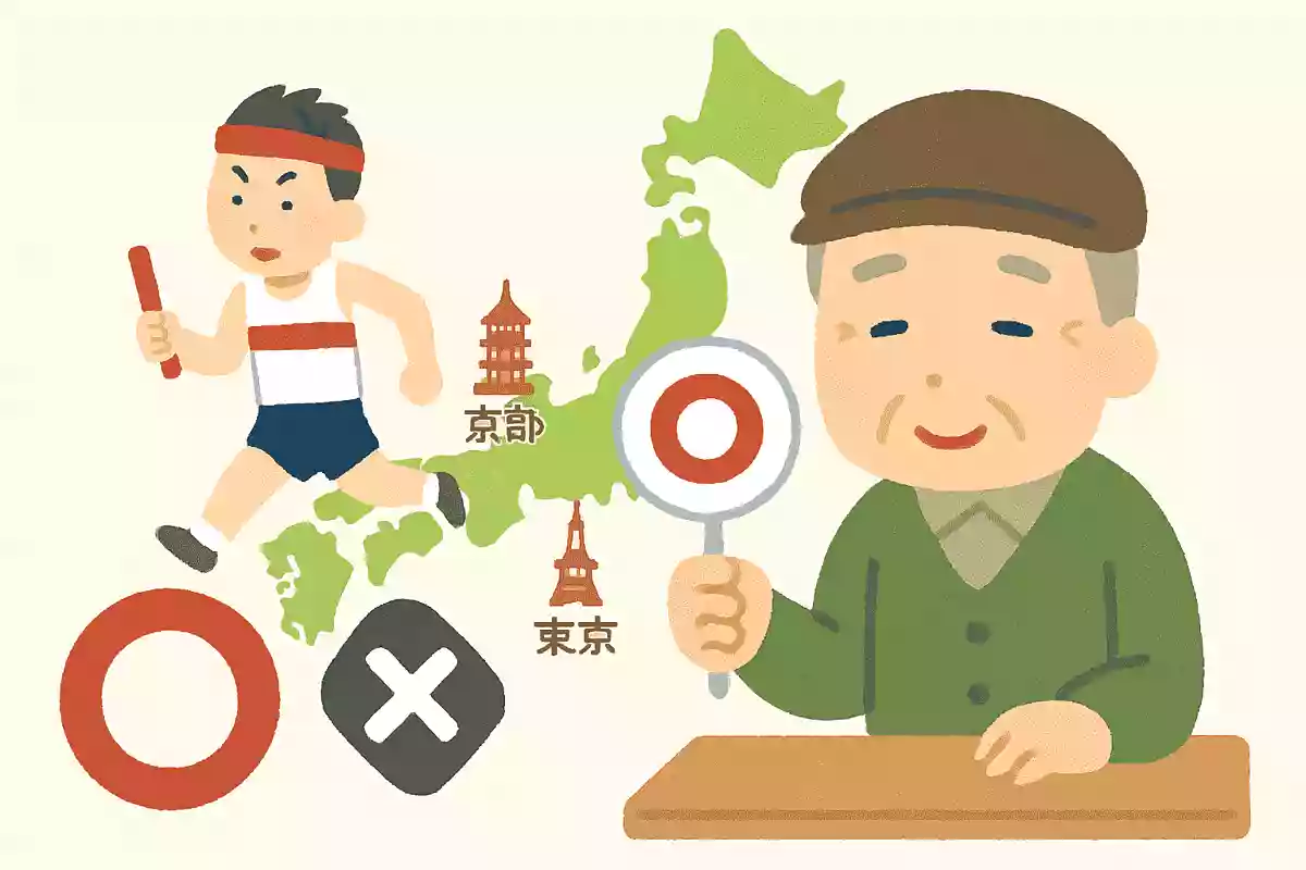 初の駅伝競走は京都と東京の間で行われた。○か×か。