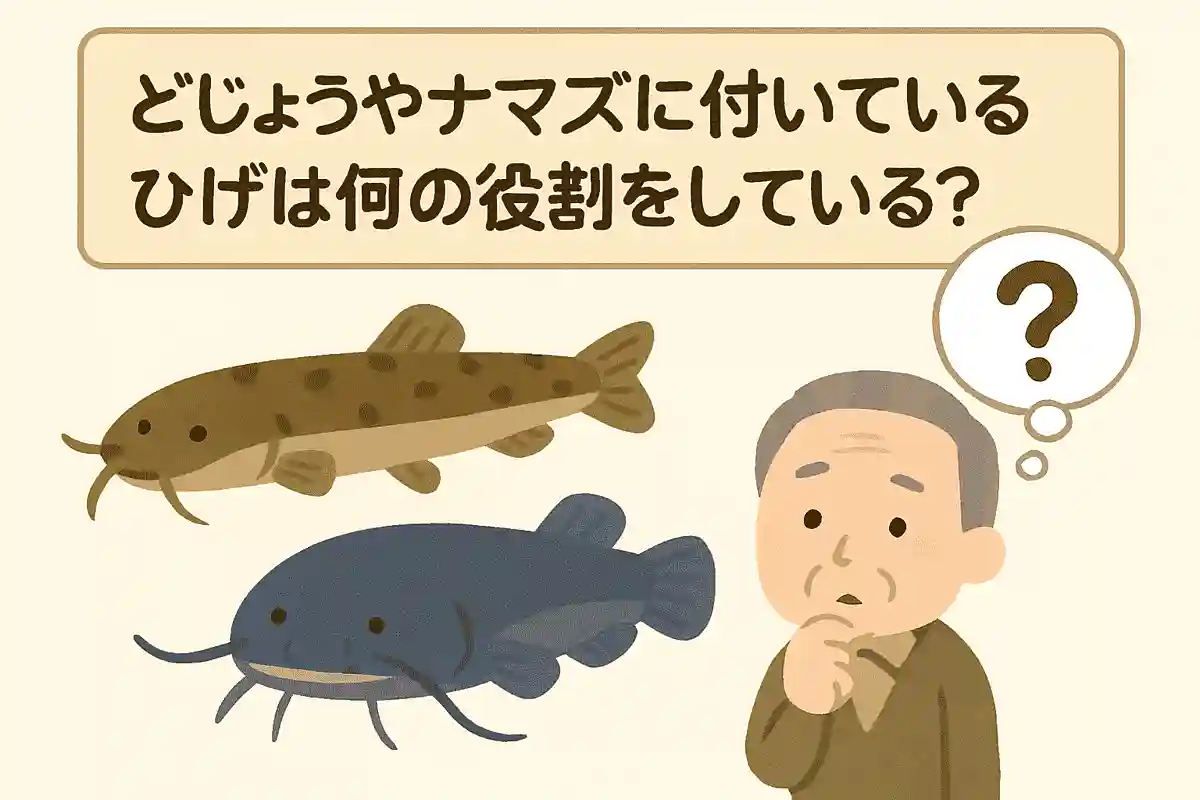 どじょうやナマズに付いているひげは何の役割をしている?