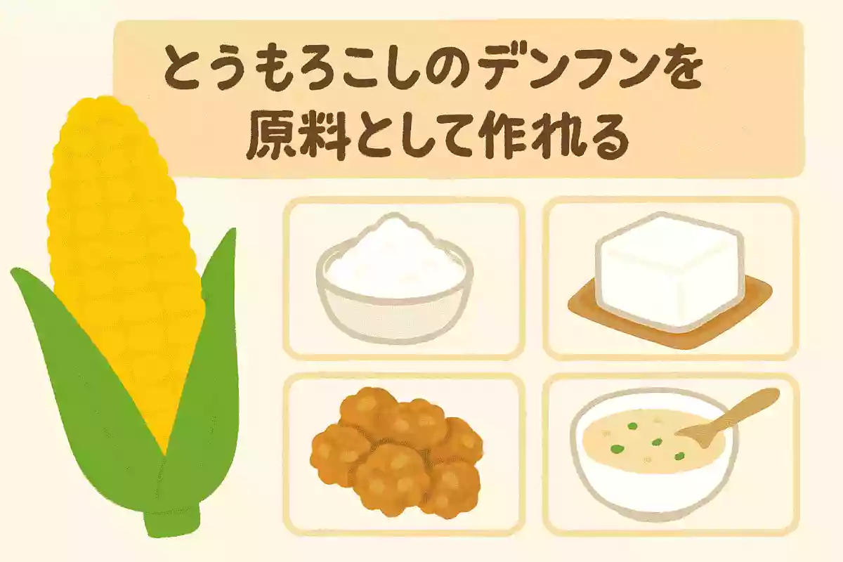 とうもろこしのデンプンを原料として作られているものはどれでしょう?