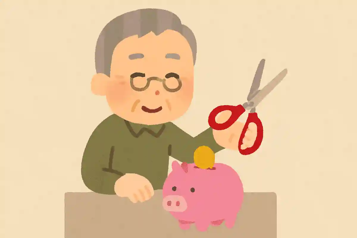 はさみとかけて、節約家とときます、その心はどちらもチョキン(貯金)します。