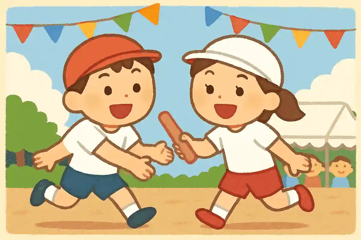 ともだちとえがおでやりきる うんどうかい