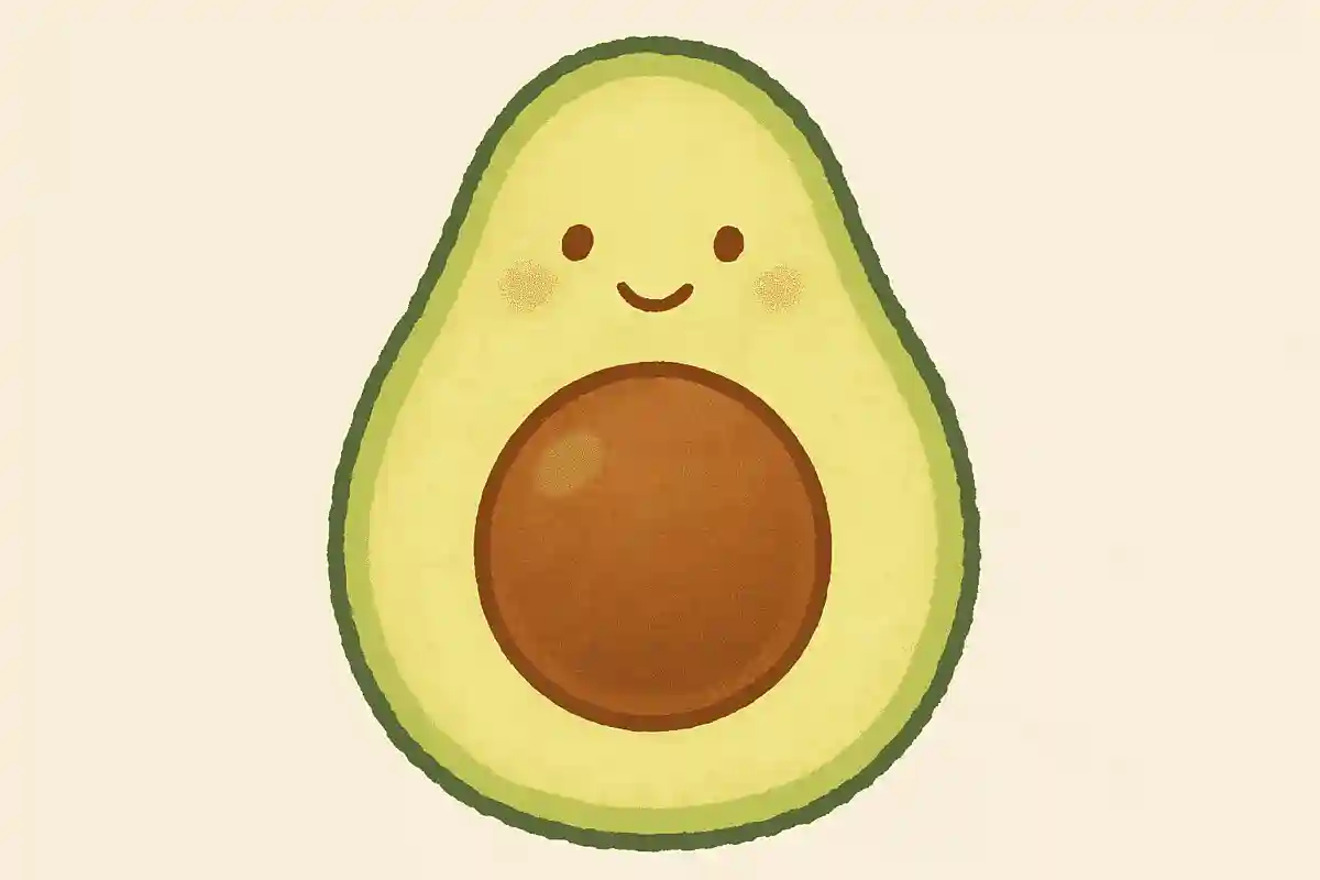 真ん中に大きな種があります