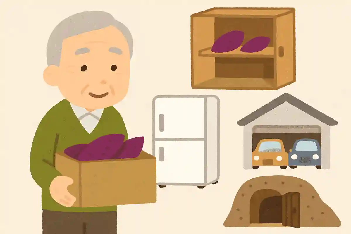さつまいもを管理する場所として適しているのはどこでしょうか。