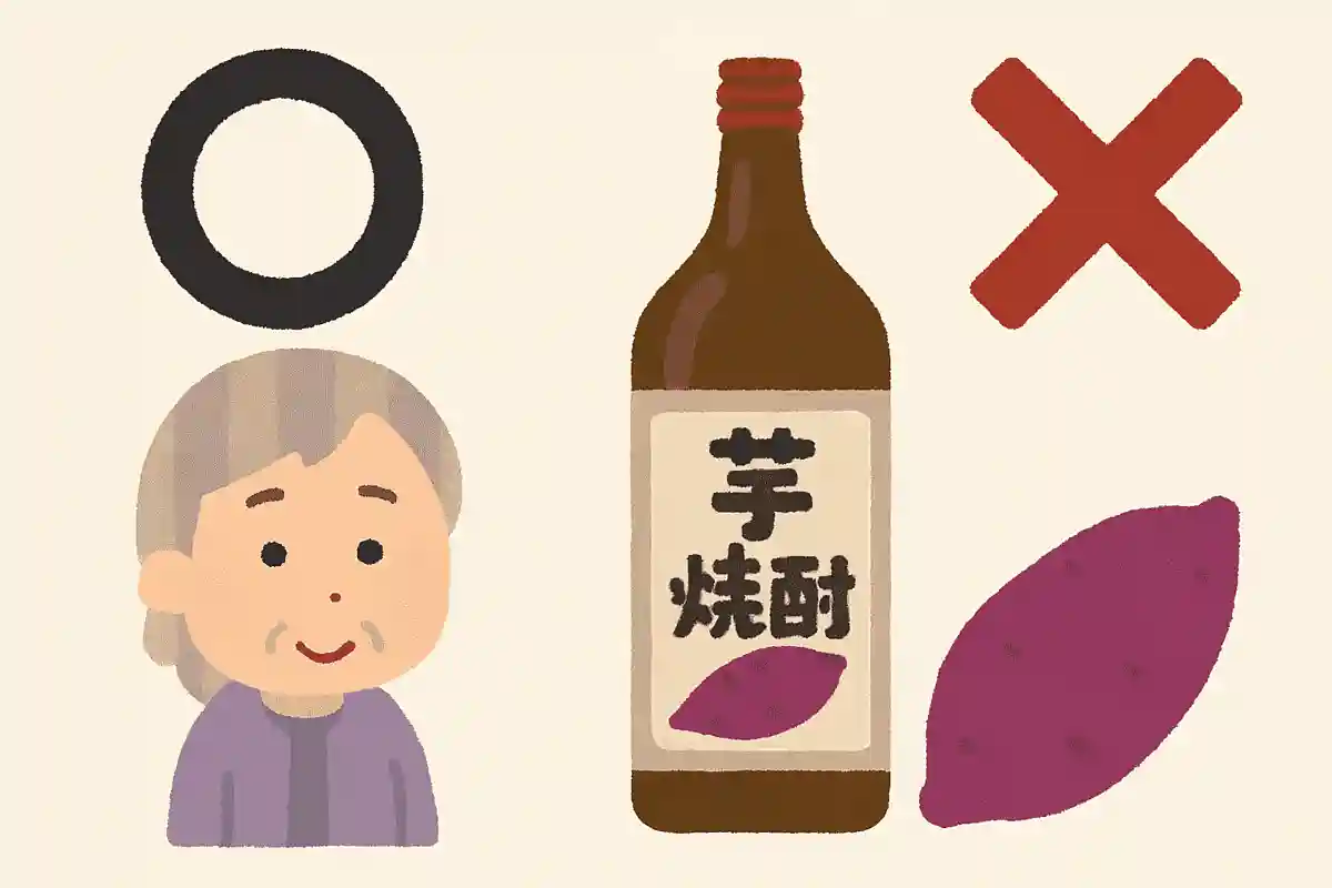 さつまいもを原料にしたお酒がある。○か×か