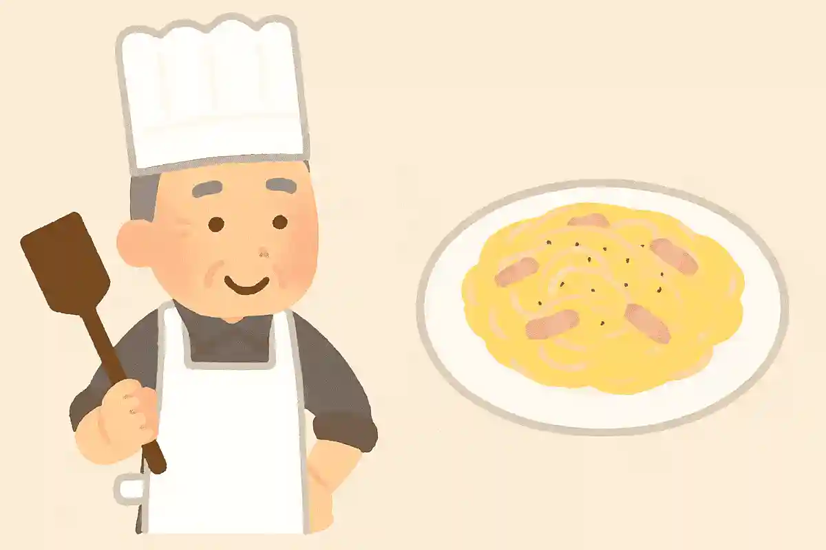 カルボナーラはイタリア語で「炭焼き職人風」という意味