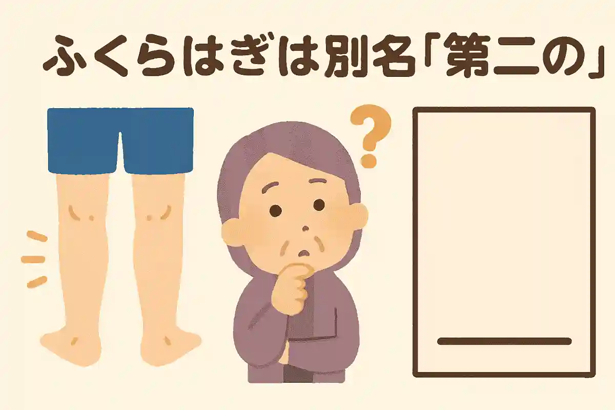 ふくらはぎは別名「第二の〇〇」と言います。体の一部を使い「第二の」何というのでしょうか？