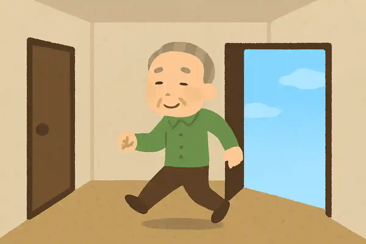 出口のない部屋に閉じ込められてしまいましたが、すぐに外に出ることができました。なぜでしょうか?