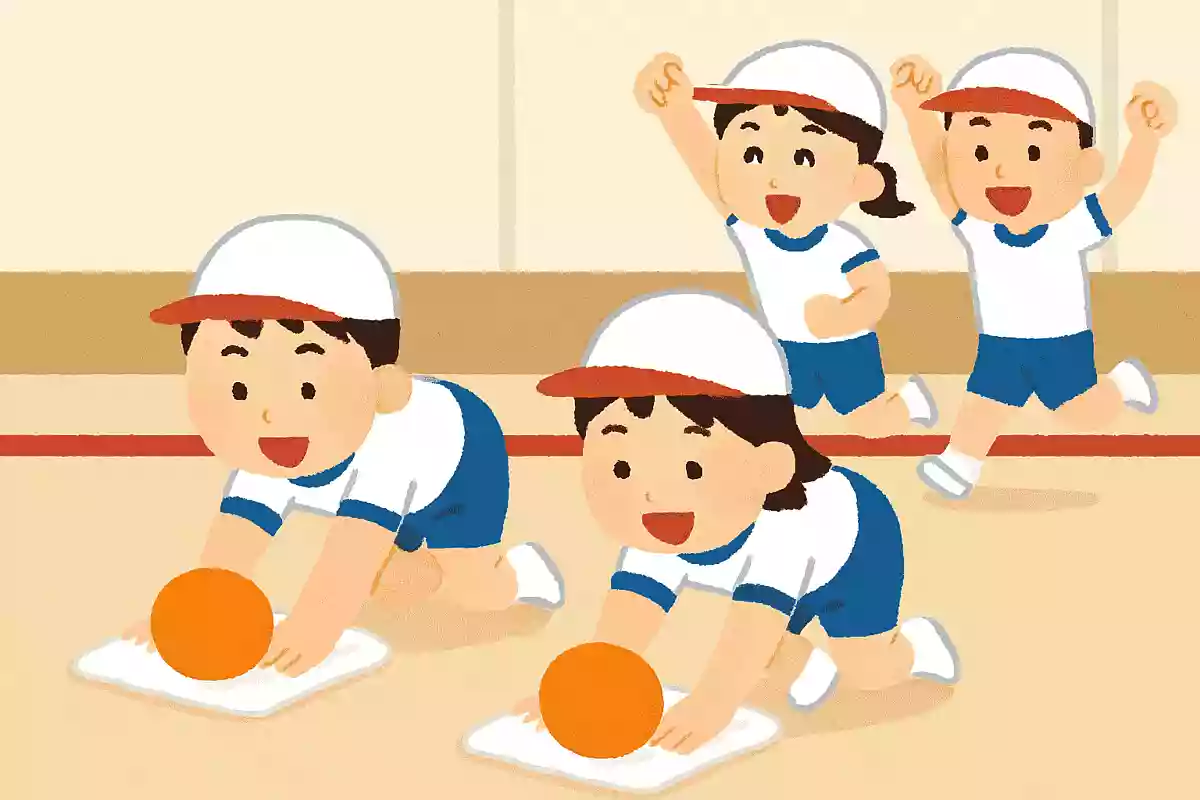 雑巾がけボール運びリレー