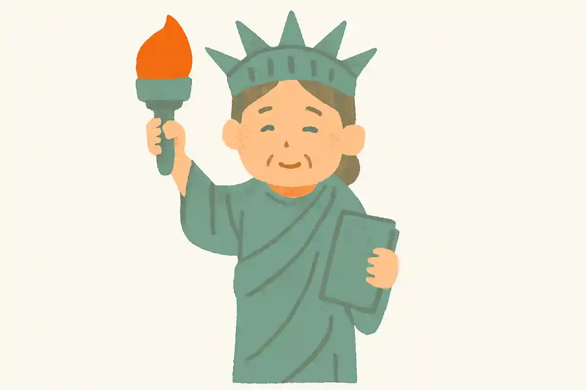 自由の女神は右手に何を持っているのでしょうか