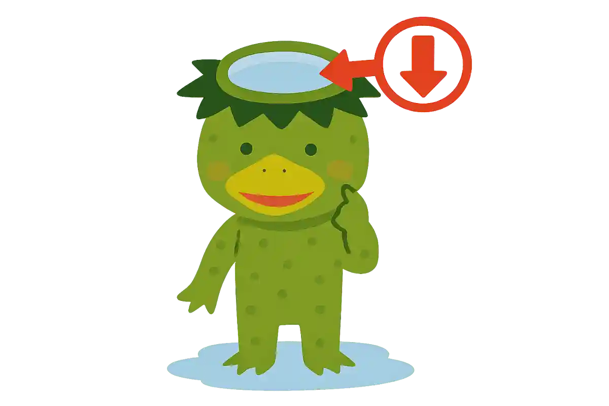 有名な妖怪の「かっぱ」の弱点はどこでしょうか?