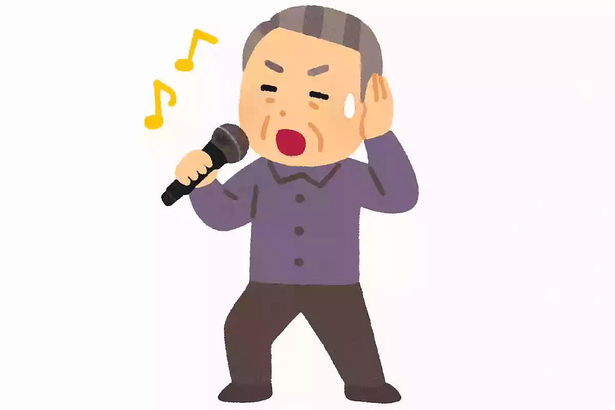 カラオケで高い声で歌うためには、片手で何をするといいでしょうか？