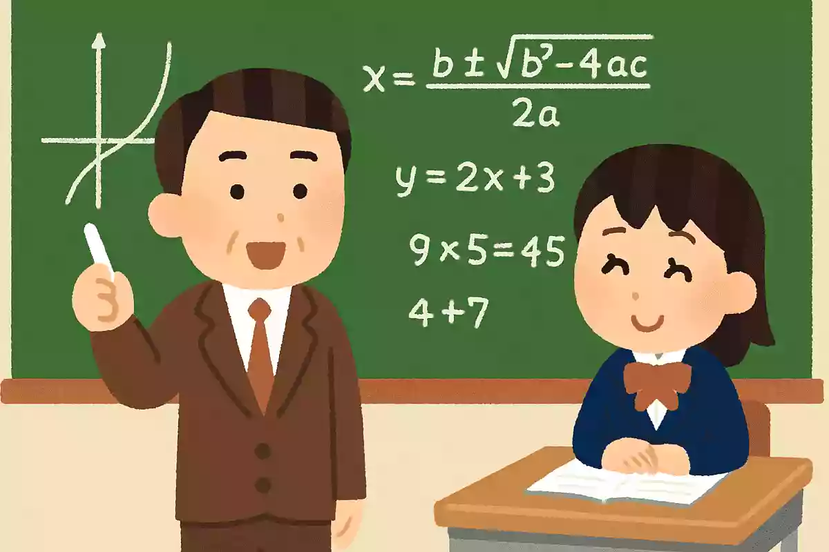 先生の数学の授業はとてもわかりやすくて、苦手だった数学が好きになりました!