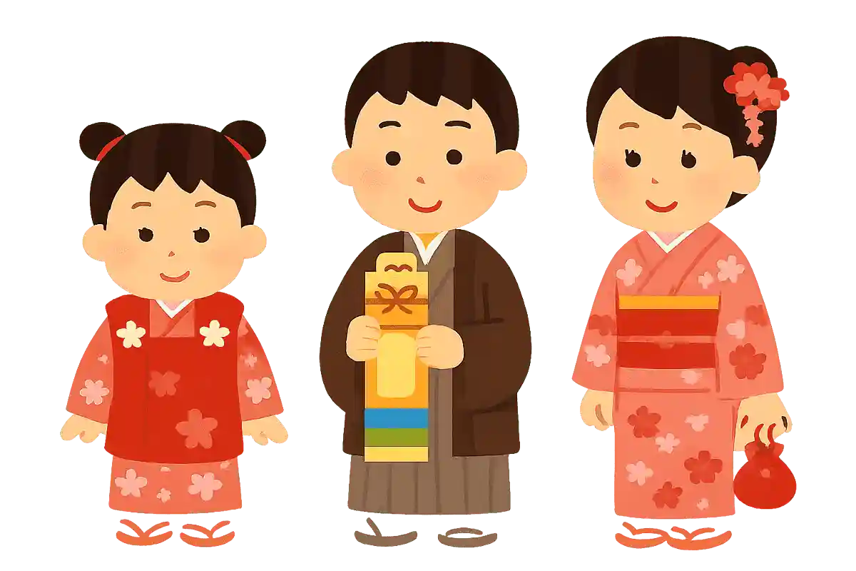 七五三は昔、別々の行事としておこなわれていた
