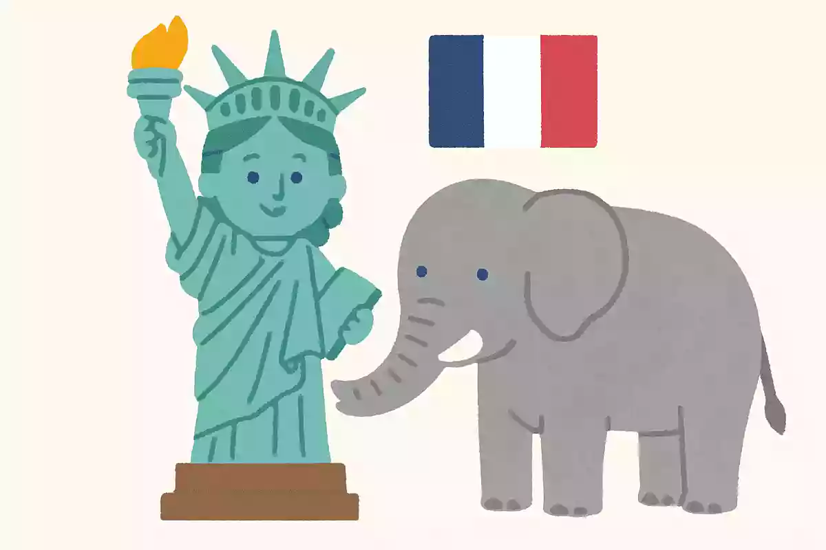 像はフランスからアメリカに贈られたものである