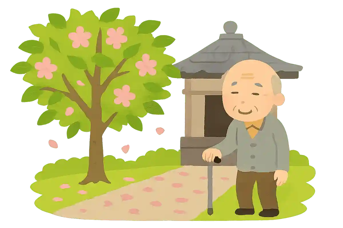 葉ざくらの ひと木淋しや 堂の前